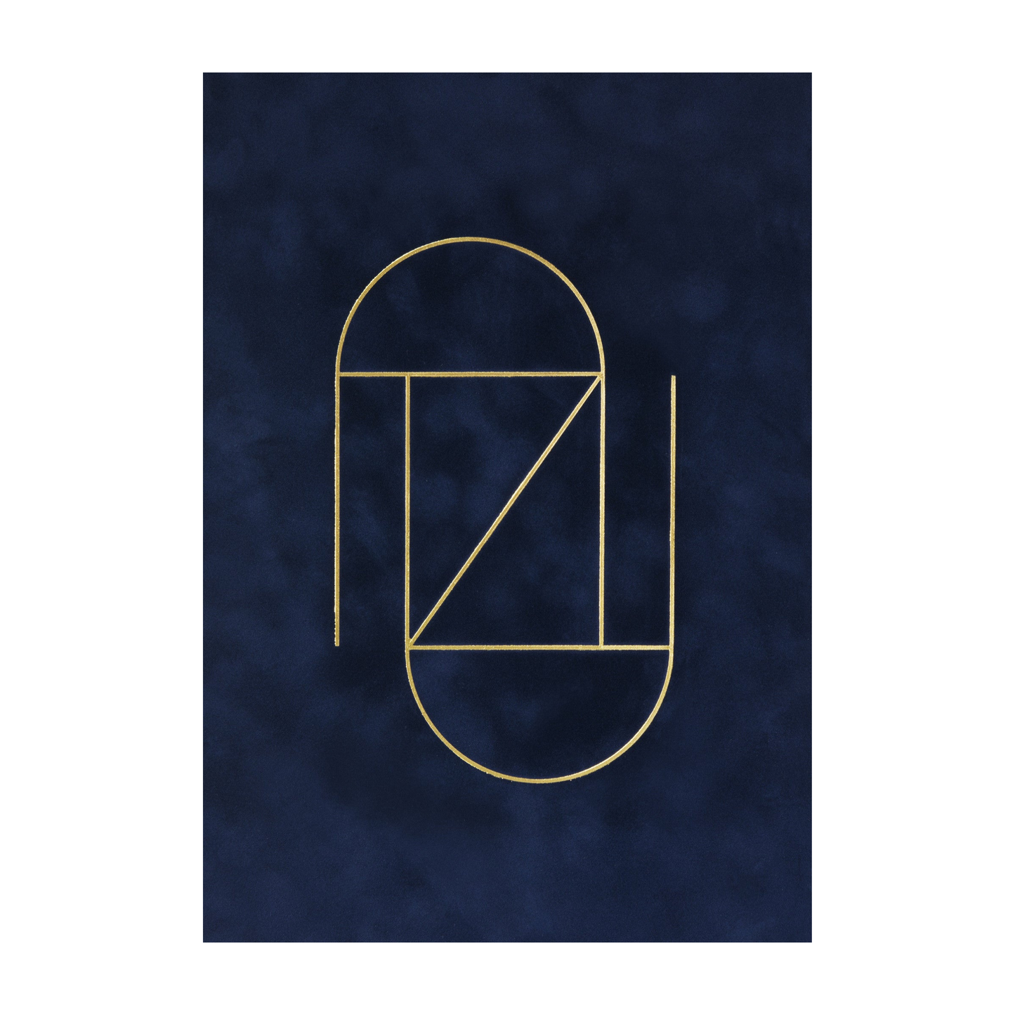"Royal Blue Velour" Print