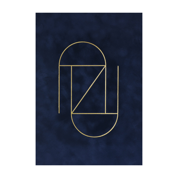 "Royal Blue Velour" Print