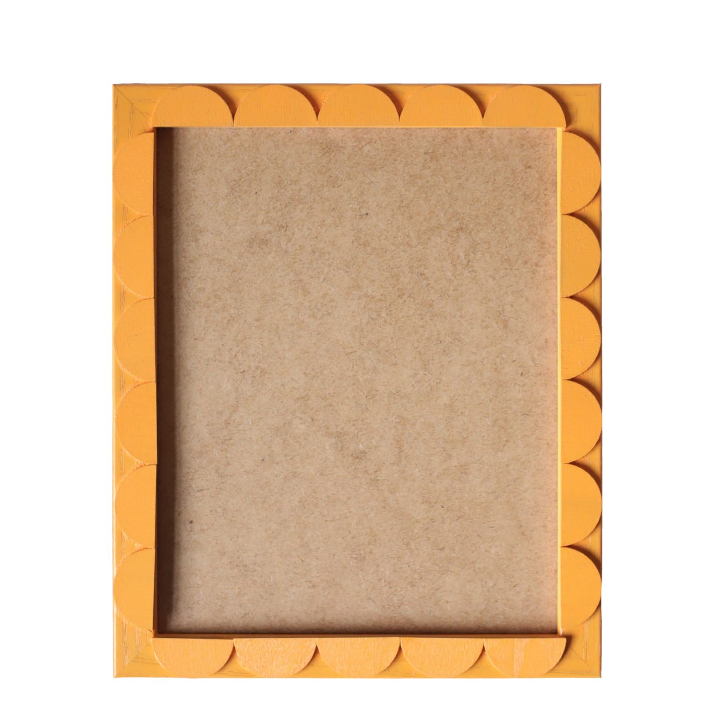 Butterscotch Stained Scallop Frame