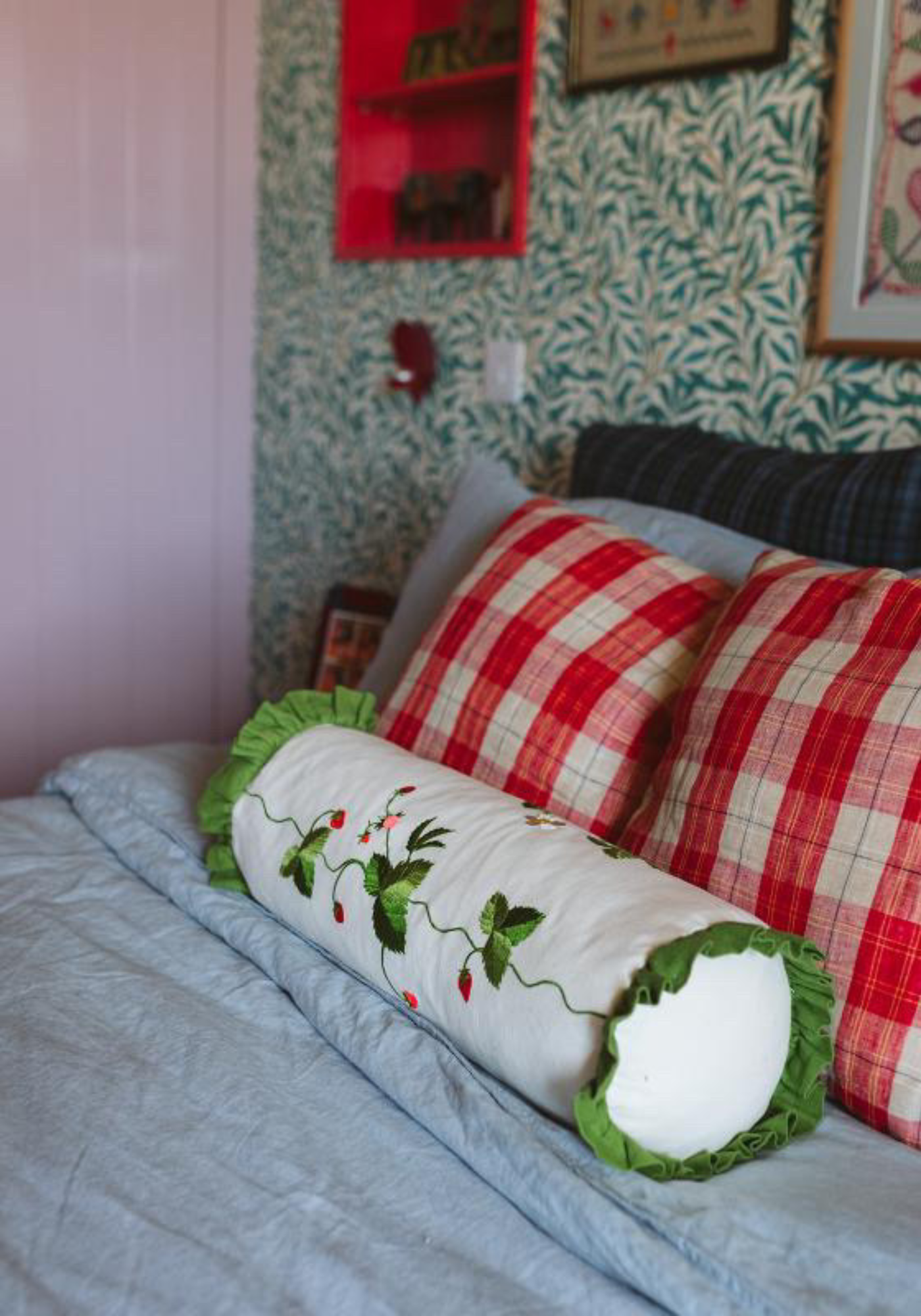 Strawberry Patch Bolster