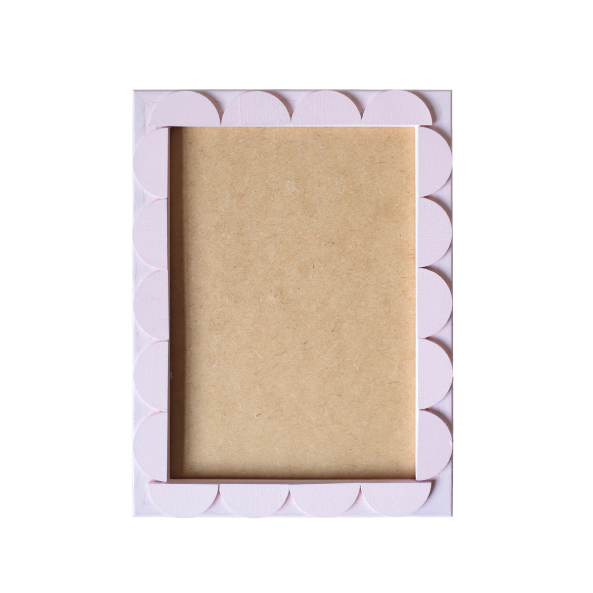 Peony Stained Scallop Frame