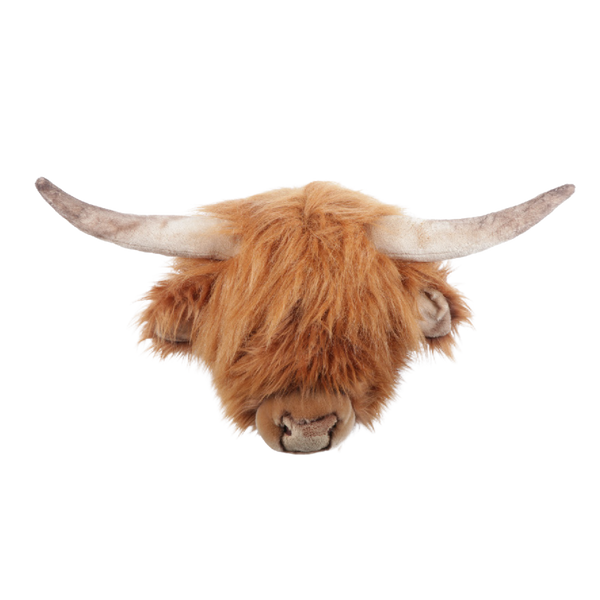 Nicolas the Highland Cow Wall Mounted Plush Head