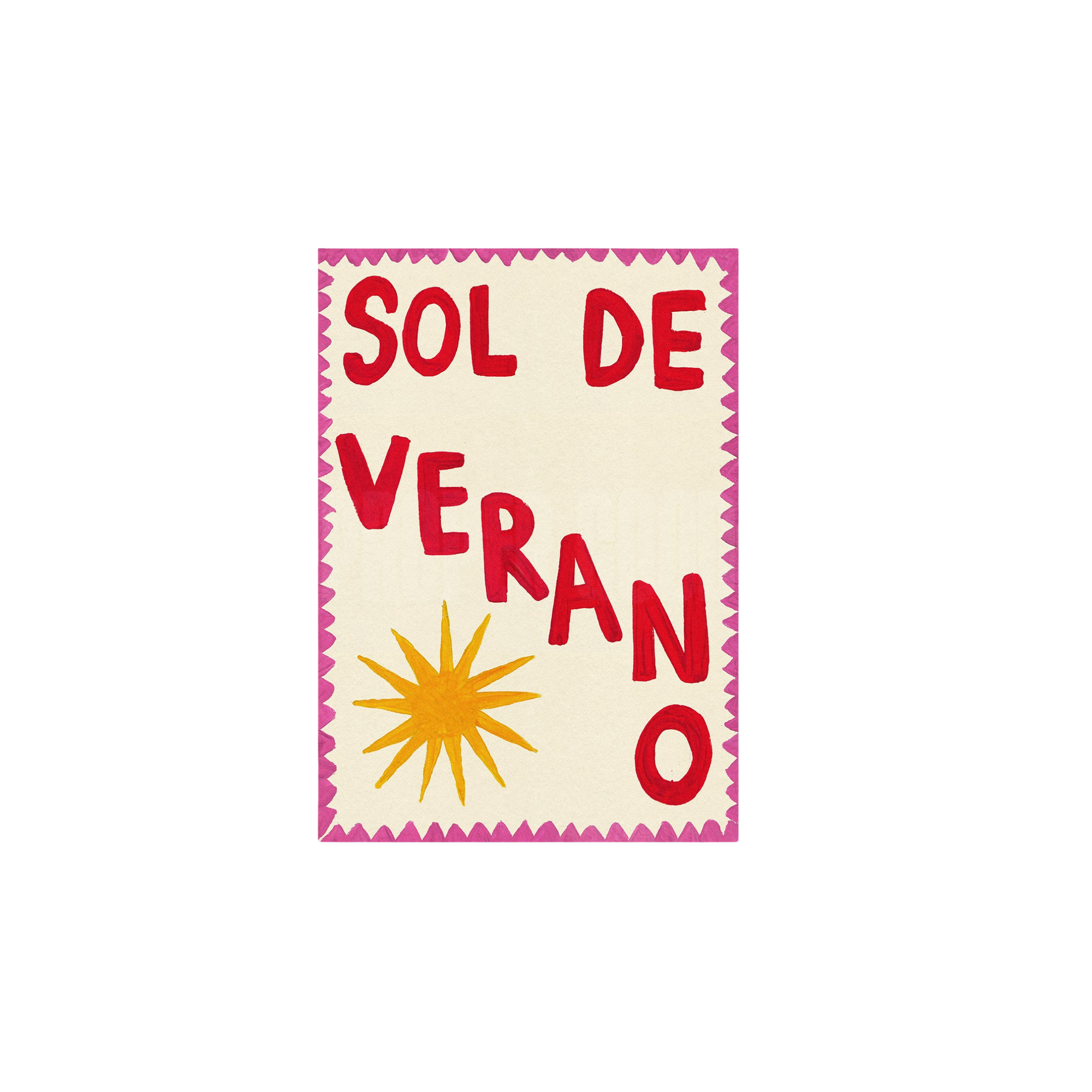 Sol De Verano Hand Painted Print