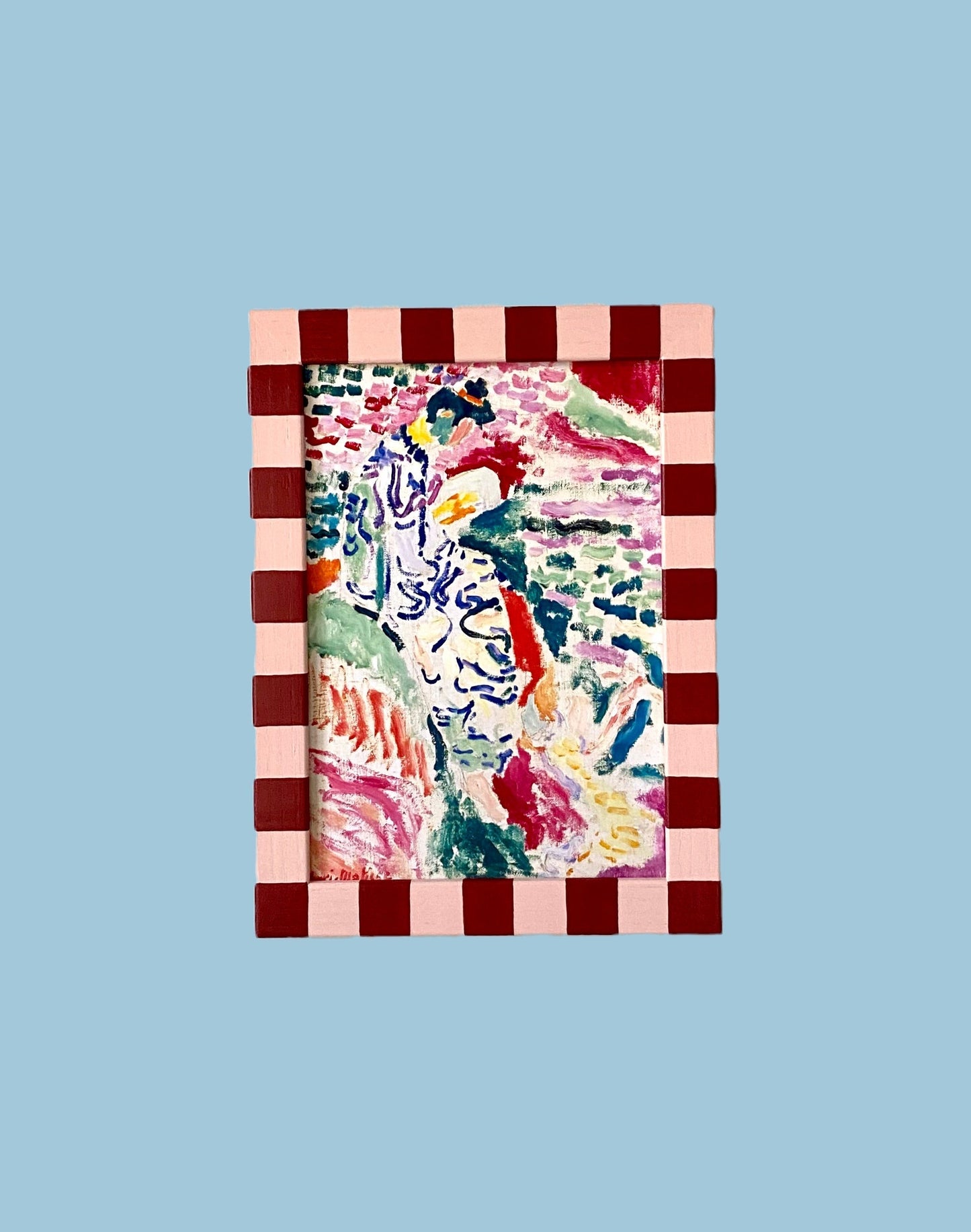 Picture Frame, Brick Rose Skinny Stripes image 0