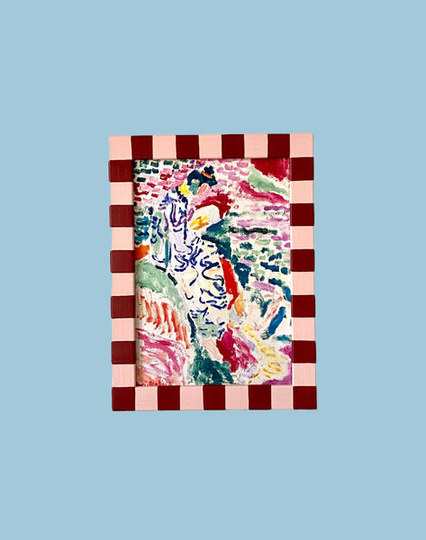 Picture Frame, Brick Rose Skinny Stripes image 0