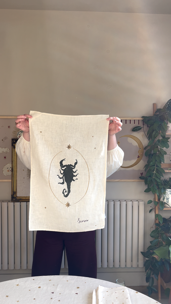 Zodiac Tea Towel - Choose Your Star Sign