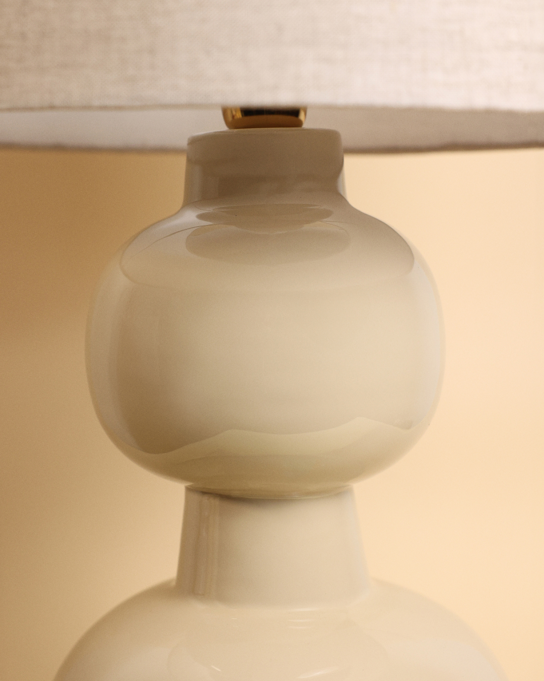 Amália Table Lamp, Beige Ceramic