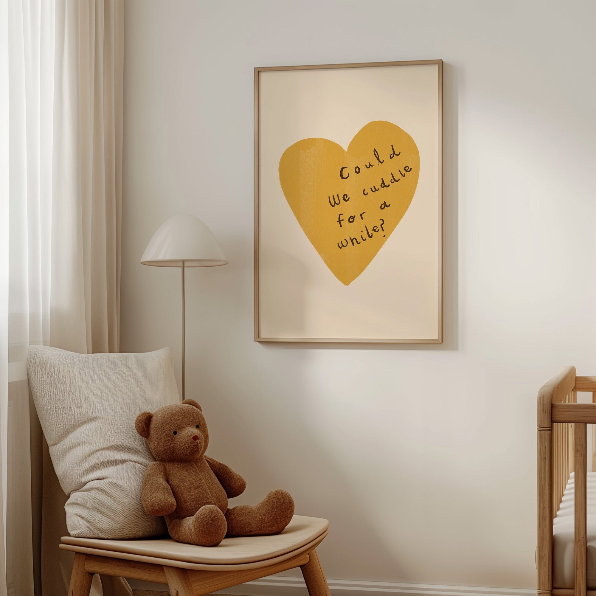 Can We Cuddle? | Nursery Print | UNFRAMED