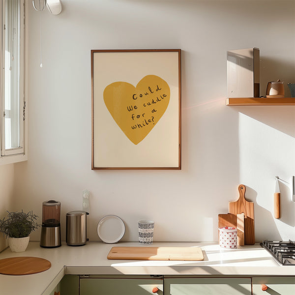 Can We Cuddle? | Nursery Print | UNFRAMED