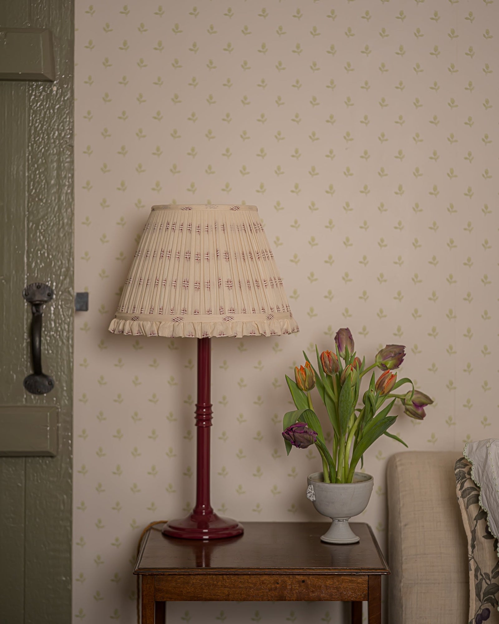 The Embroidered Cotton in Damson
