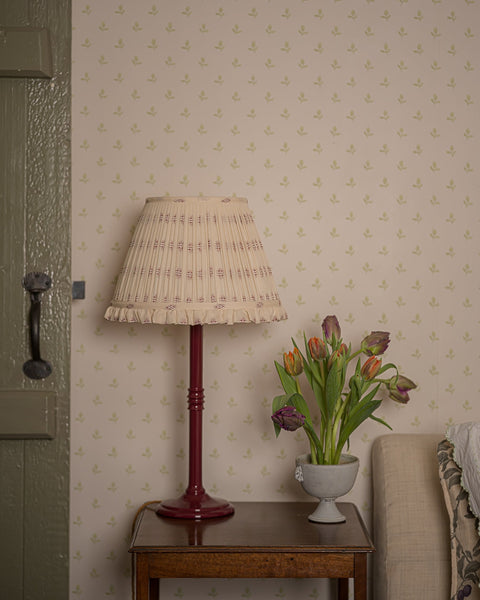 The Embroidered Cotton in Damson
