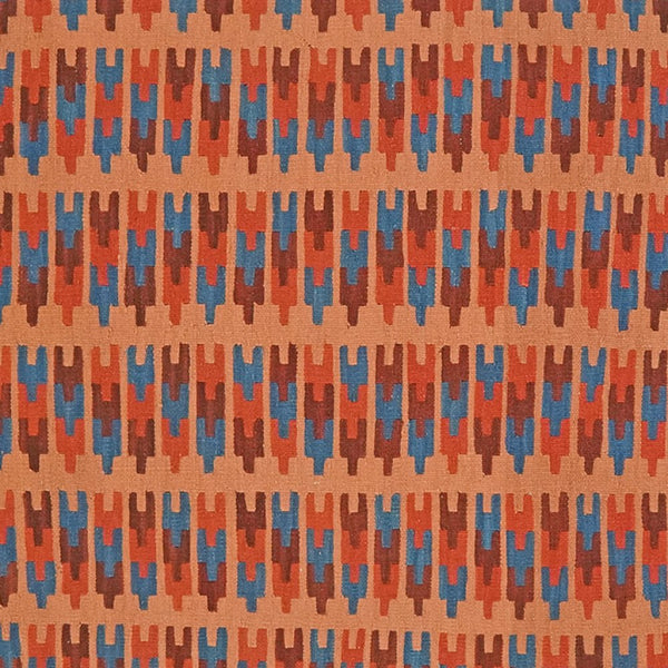 Kelim Gashgai — Handmade, 105x250 cm, Orange, 100% Virgin Wool | View 4