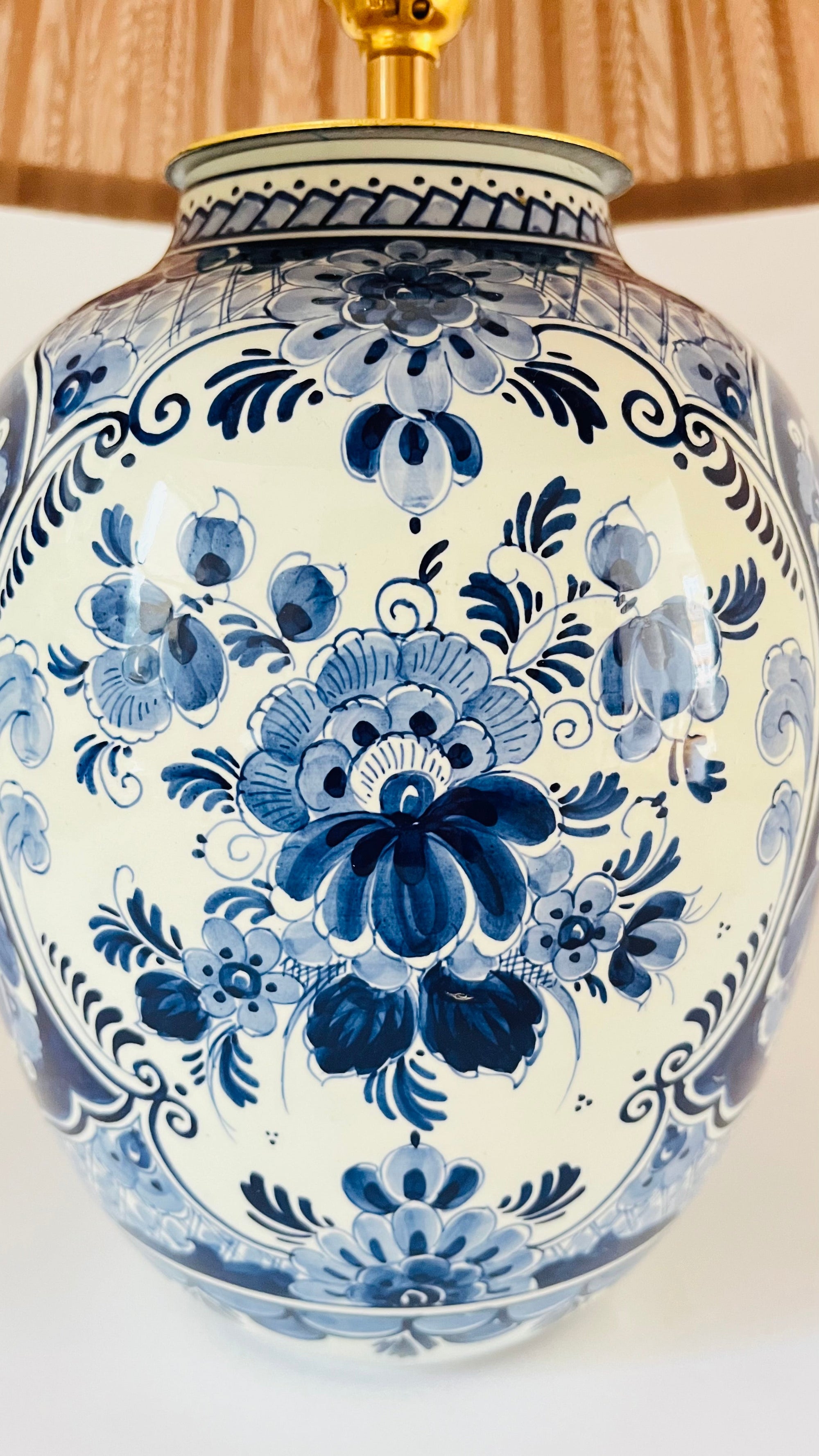 Antique Royal Delft Lamp