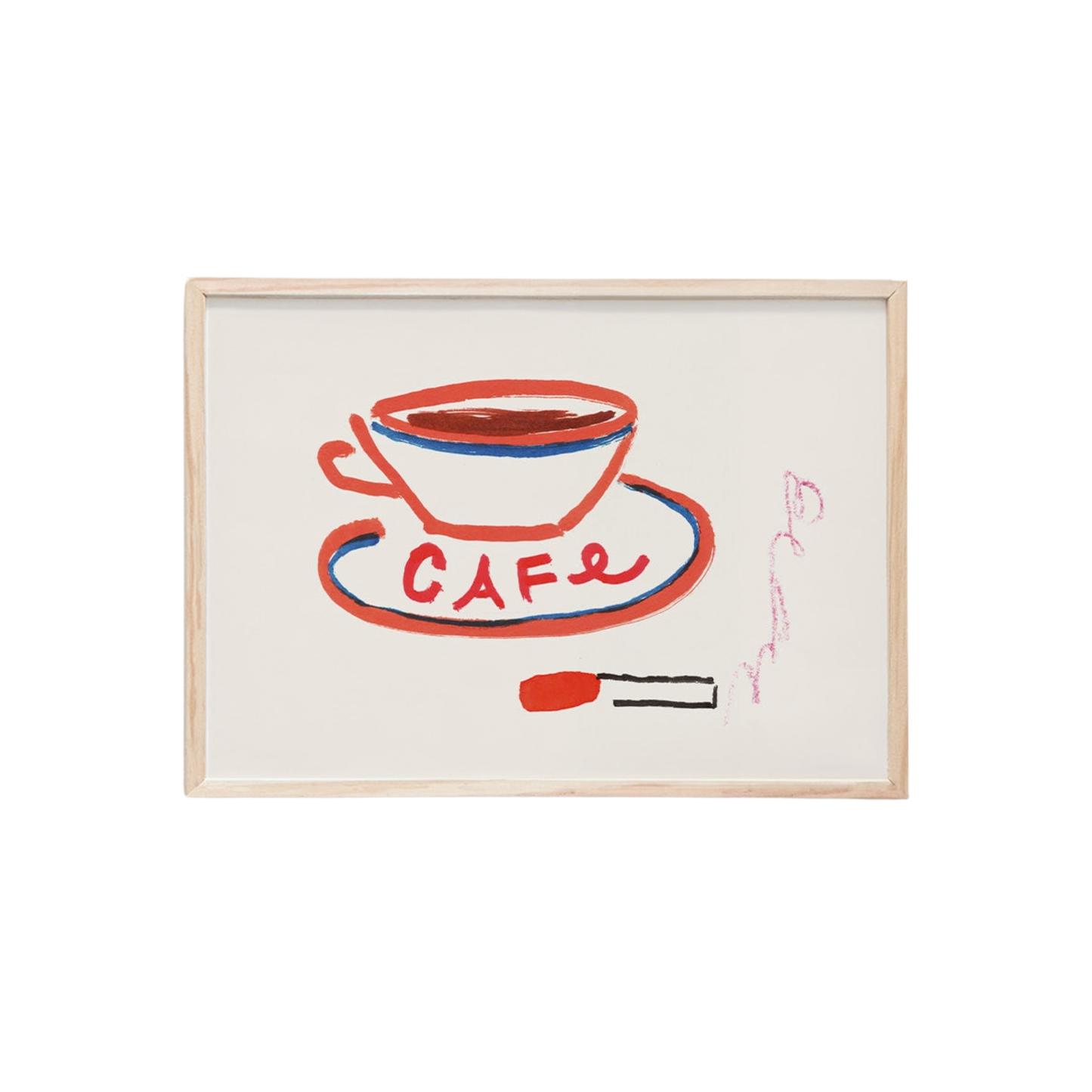 “Cafe Cig” Mini Art Print