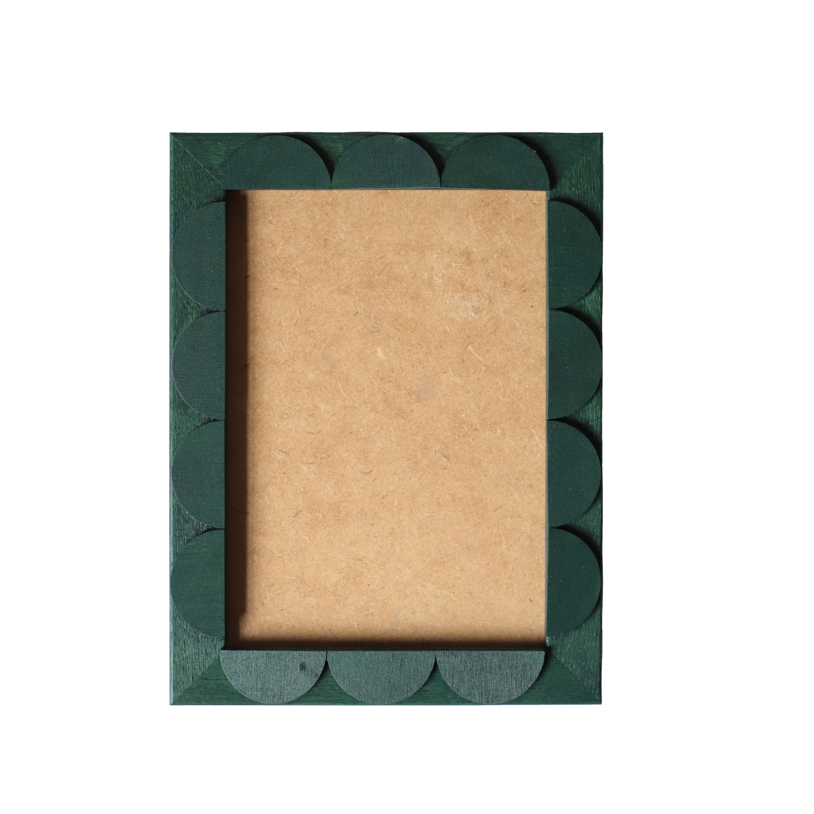 Evergreen Stained Scallop Frame