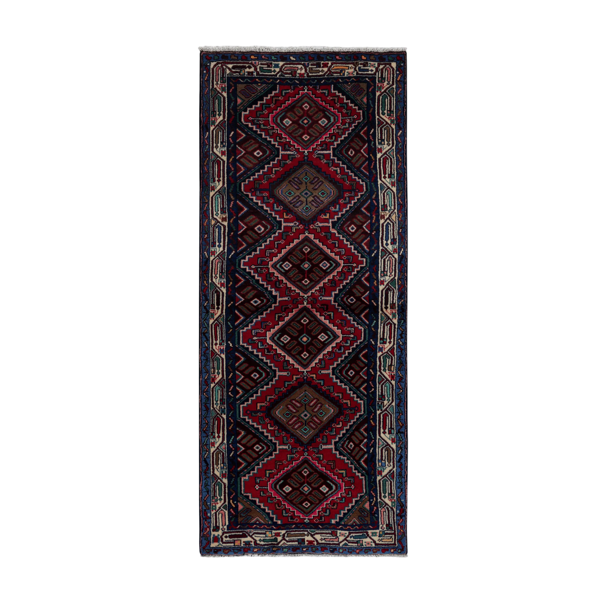 Zagheh · Hand-Knotted - Red, 209x86 cm