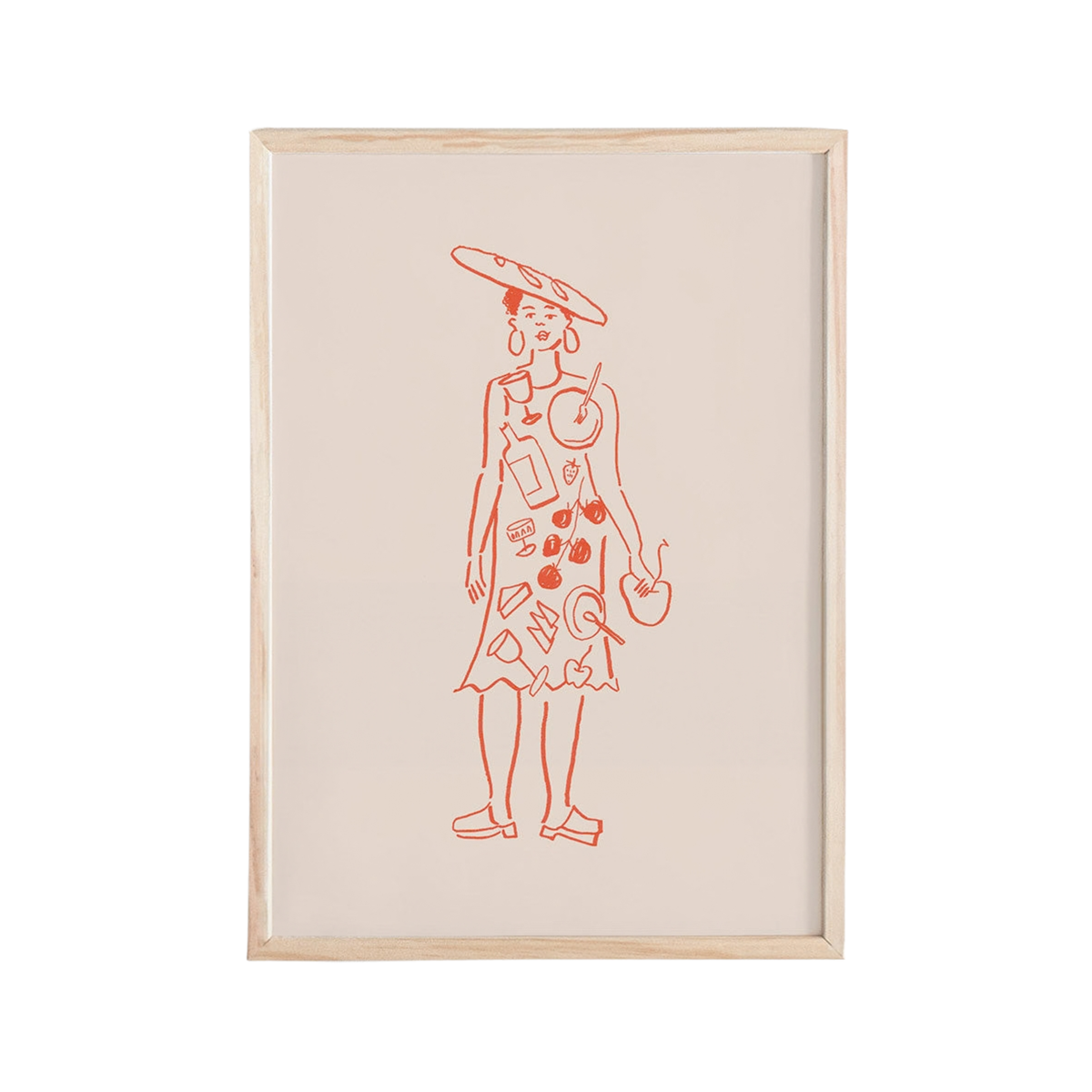 Miss Dinner Party Mini Art Print