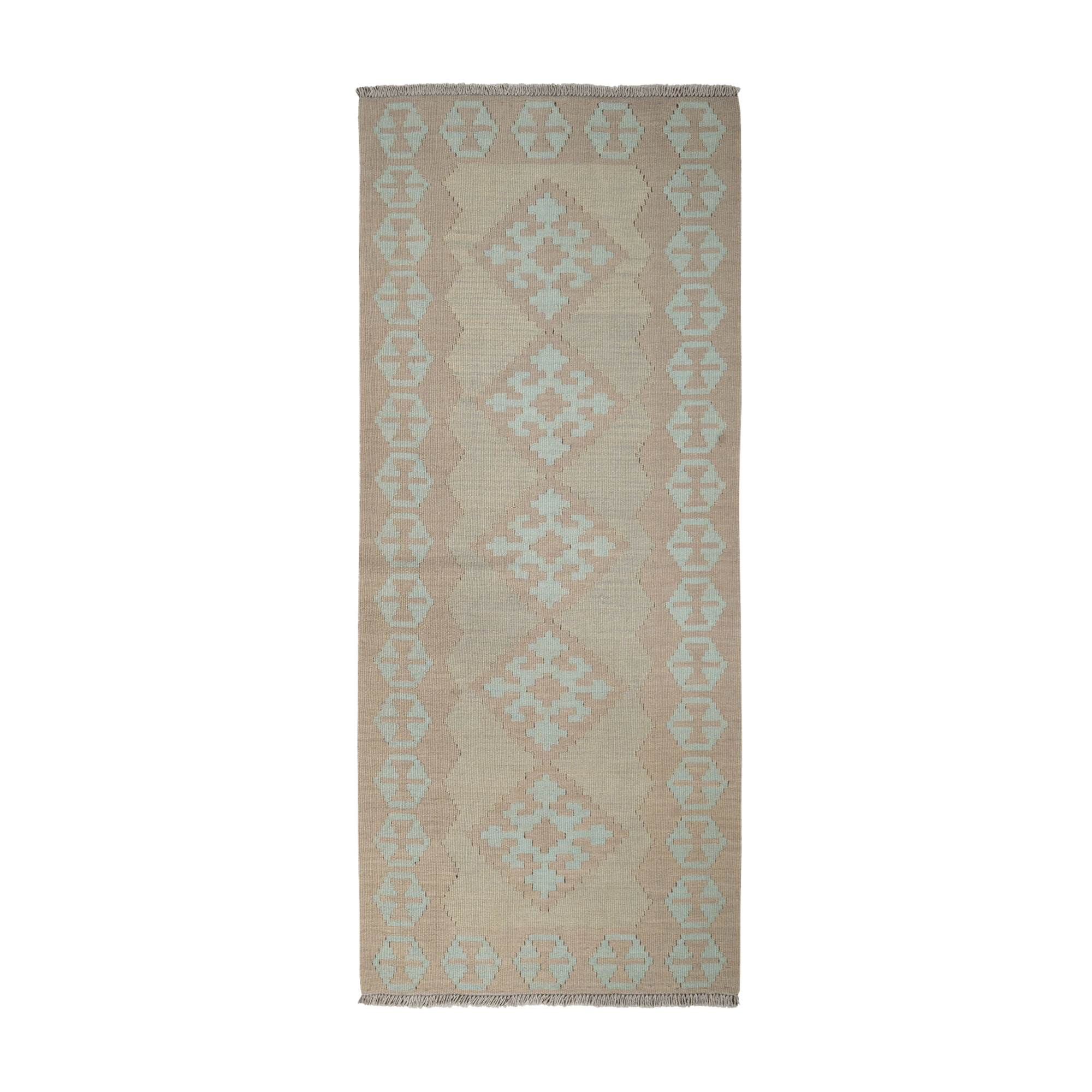 Kilim Gashgai Rug · Hand-Woven - Grey, 190x80 cm