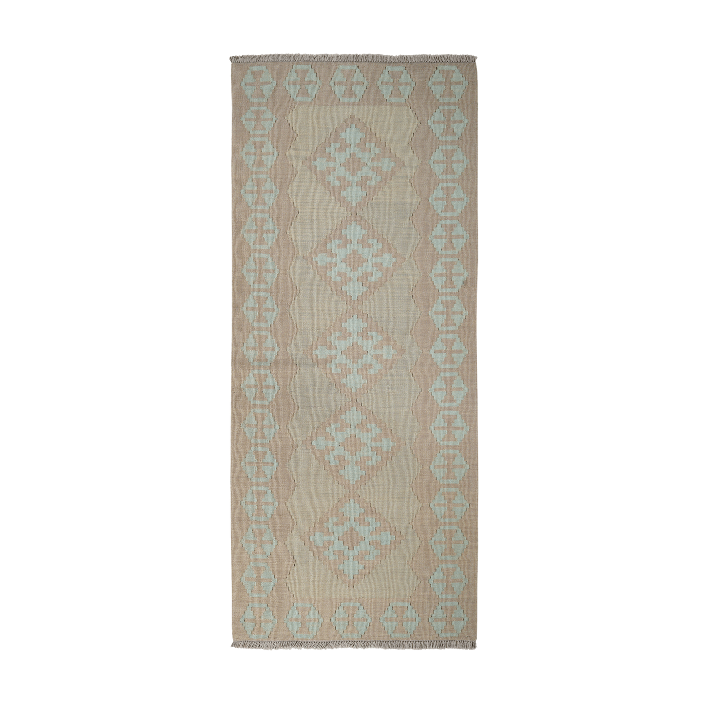 Kilim Gashgai Rug · Hand-Woven - Grey, 190x80 cm