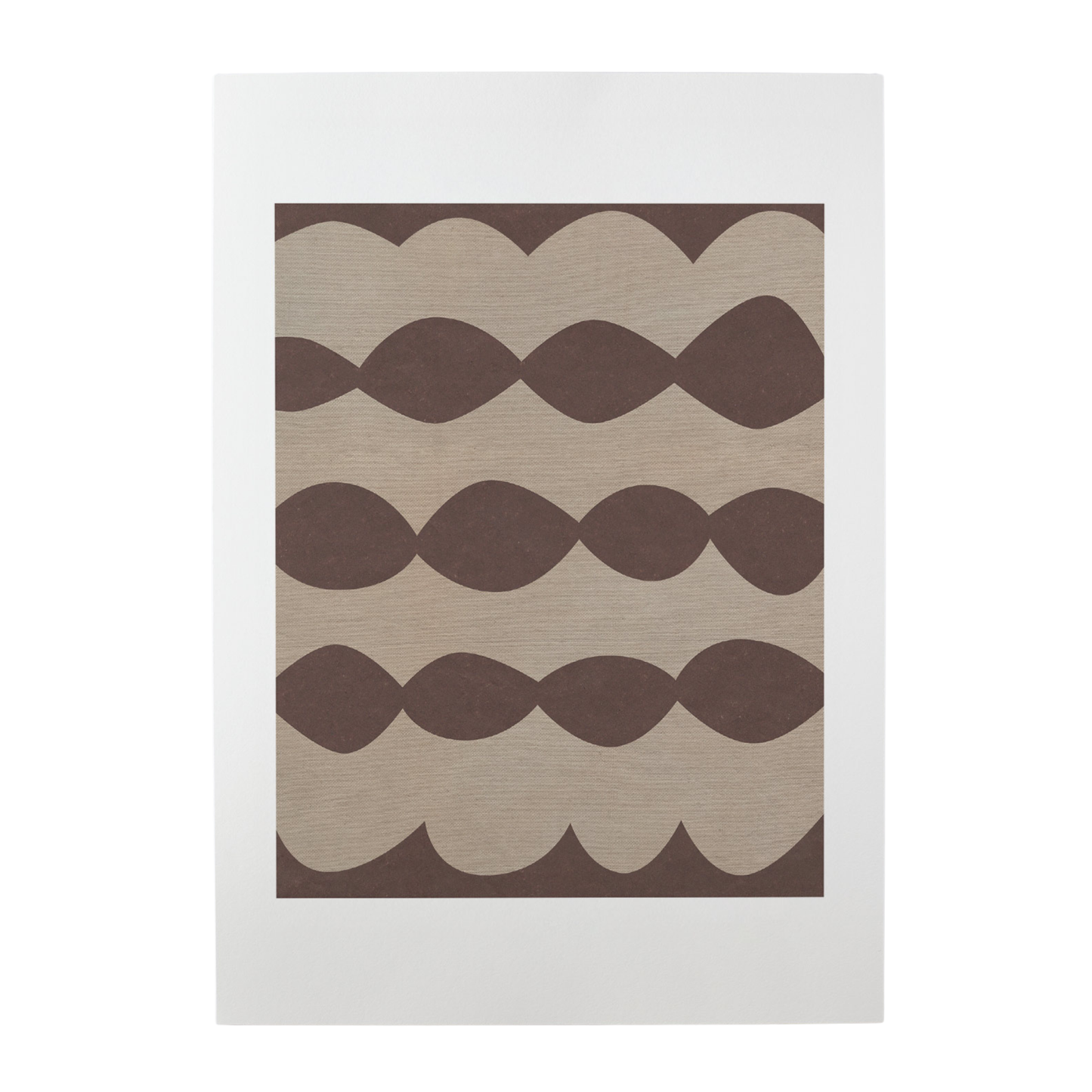 Ripple Oat/Brown Print