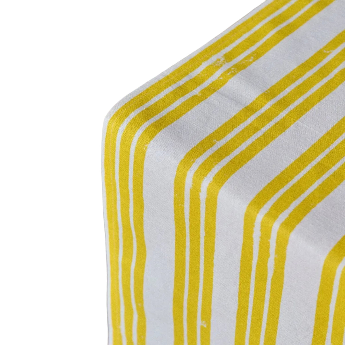 Lemon Yellow Stripe Table Runner