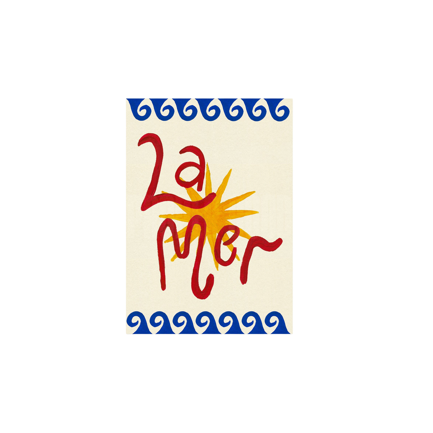 La Mer Hand Painted Print