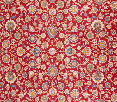 Kashan — Hand-knotted, 229x326 cm, Red, 100% Virgin Wool | View 4