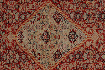 Kelim Senneh — Handmade, 138x198 cm, Red, 100% Virgin Wool | View 4