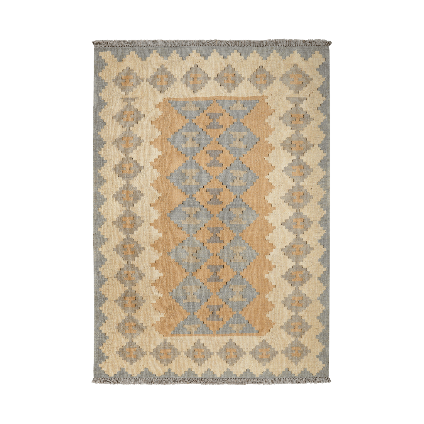 Kilim Gashgai Rug · Hand-Woven - Grey, 163x115 cm