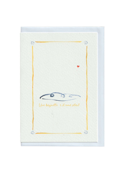 Baguette Greetings Card