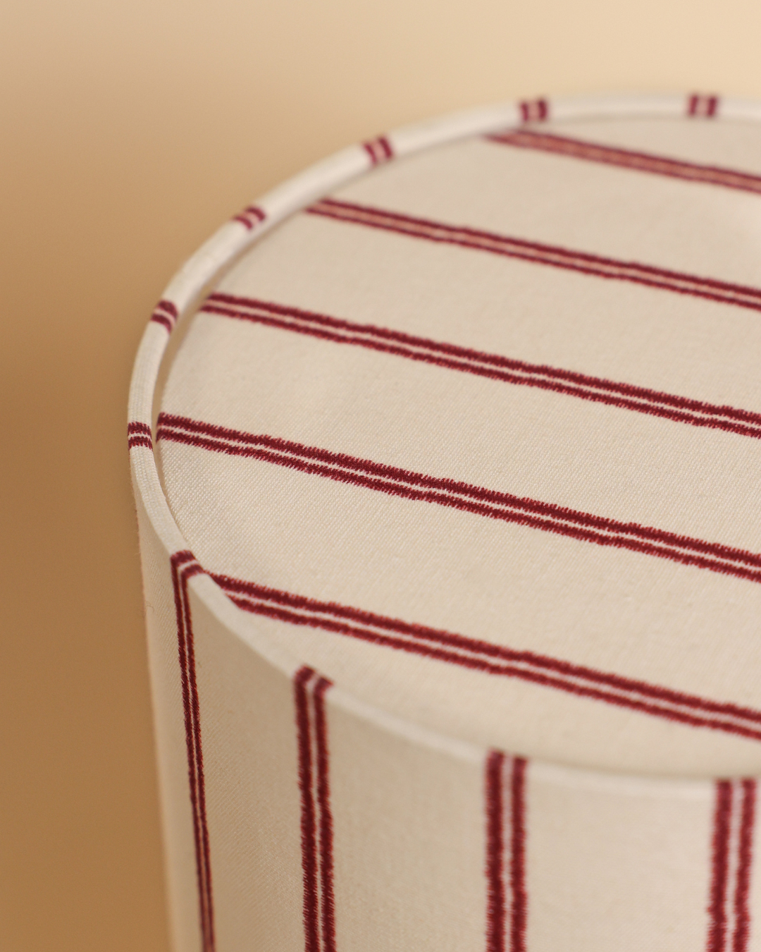Candeeiro de Mesa Burano, Dourado com Riscas Bordeaux