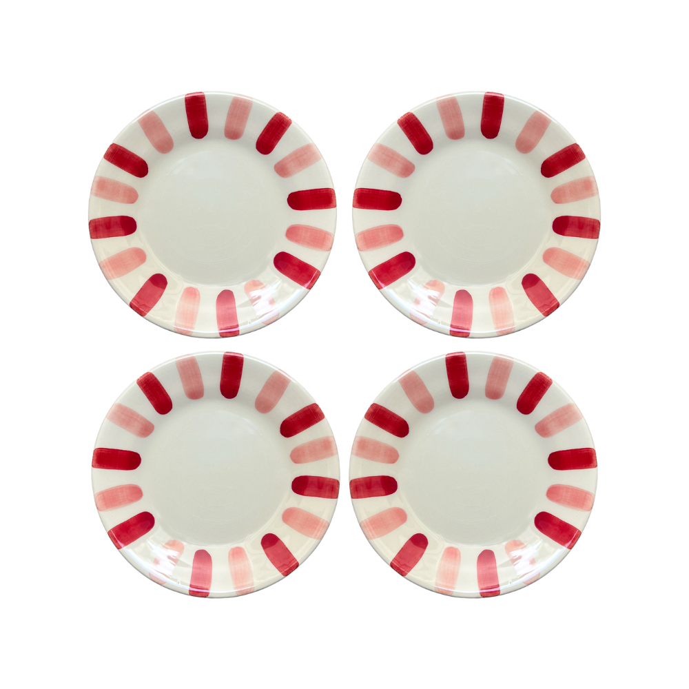Parasol Side Plate, Rosa