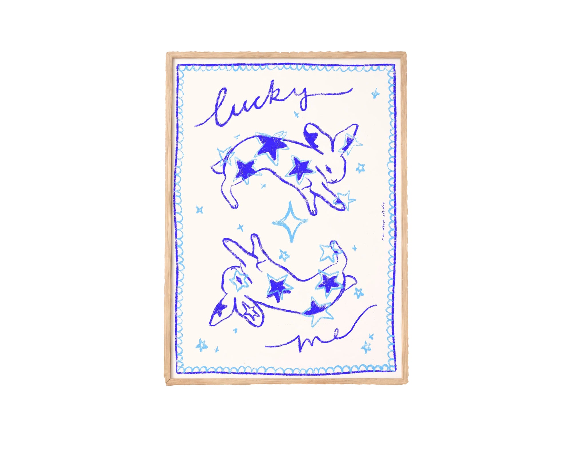 Lucky Me Bunnies Print