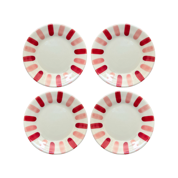Parasol Side Plate, Rosa