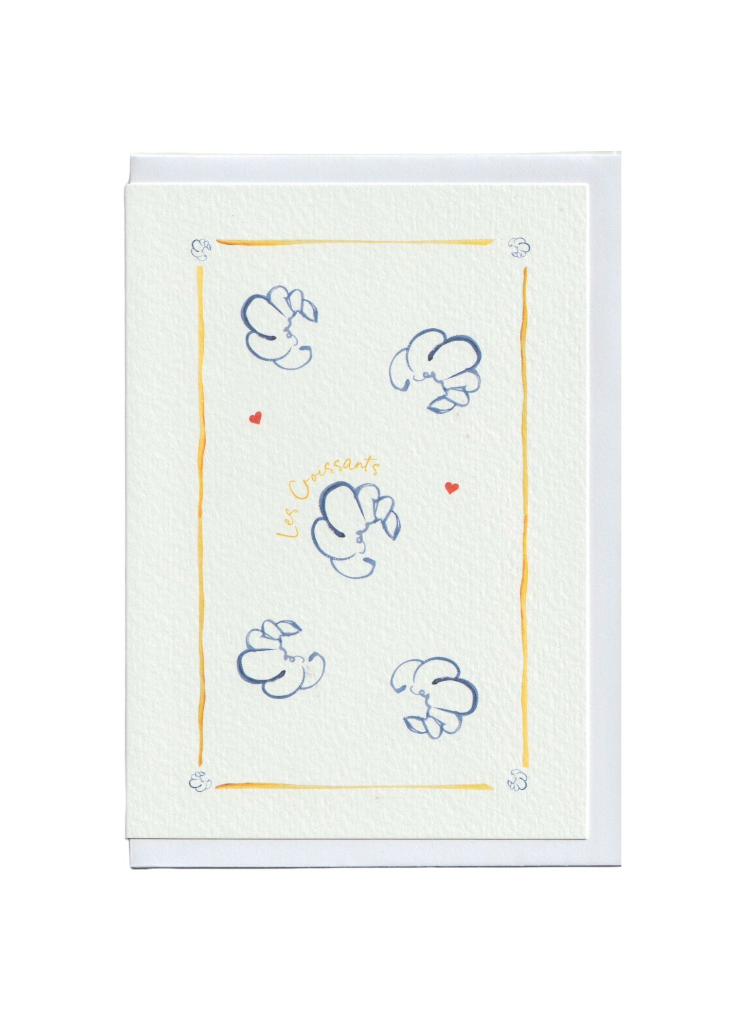 Croissants Greetings Card