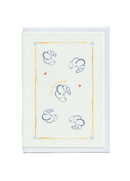 Croissants Greetings Card