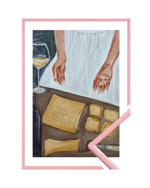 Making Ravioli and Sippin’ Wine Fine Art Print