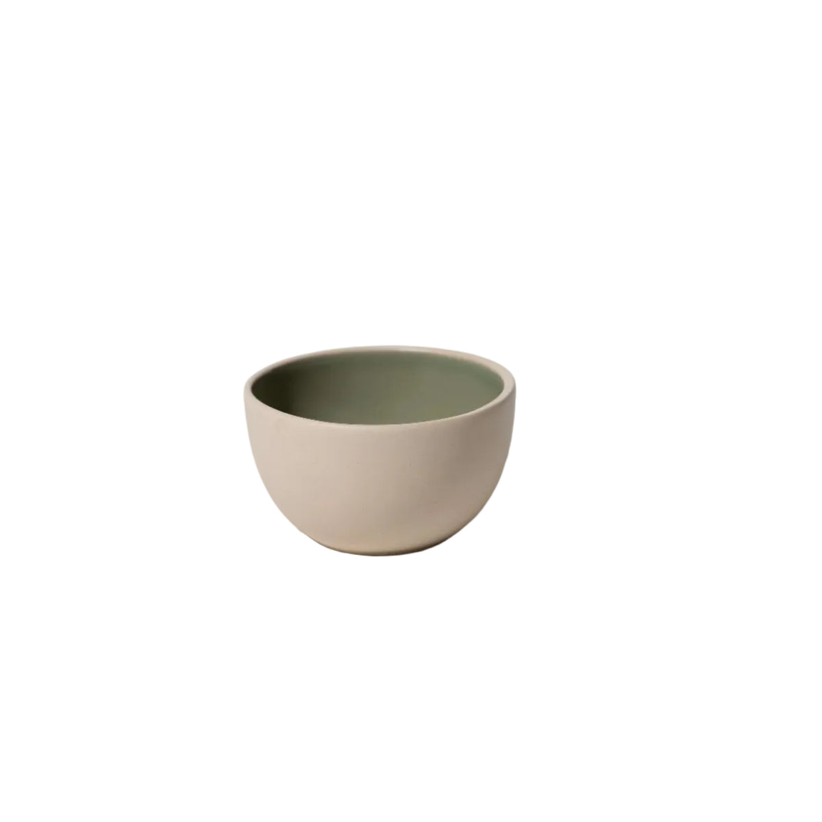 Tasting Bowl - Raw Stoneware & Sage