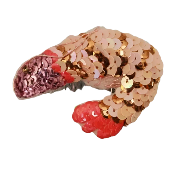  Prawn Hanging Sequin Decoration