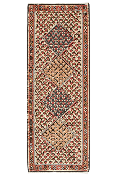 Kelim Senneh — Handmade, 73x200 cm, Beige, 100% Virgin Wool | Main view