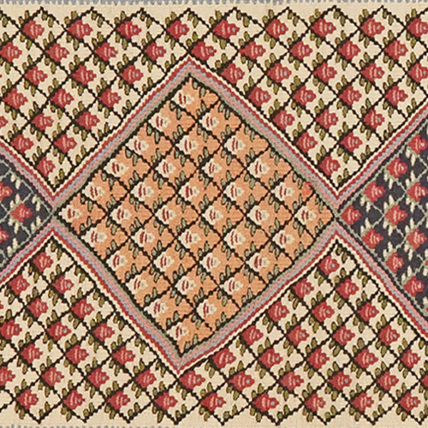 Kelim Senneh — Handmade, 73x200 cm, Beige, 100% Virgin Wool | View 4