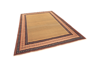 Sumak Afshar — Handmade, 219x265 cm, Yellow, 100% Virgin Wool | View 5