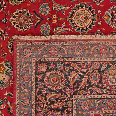 Kashan — Hand-knotted, 275x390 cm, Red, 100% Virgin Wool | View 6