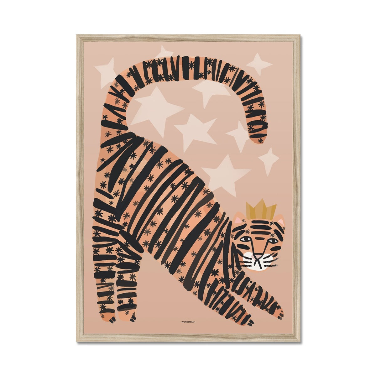 Tiger in Blush Children's Print