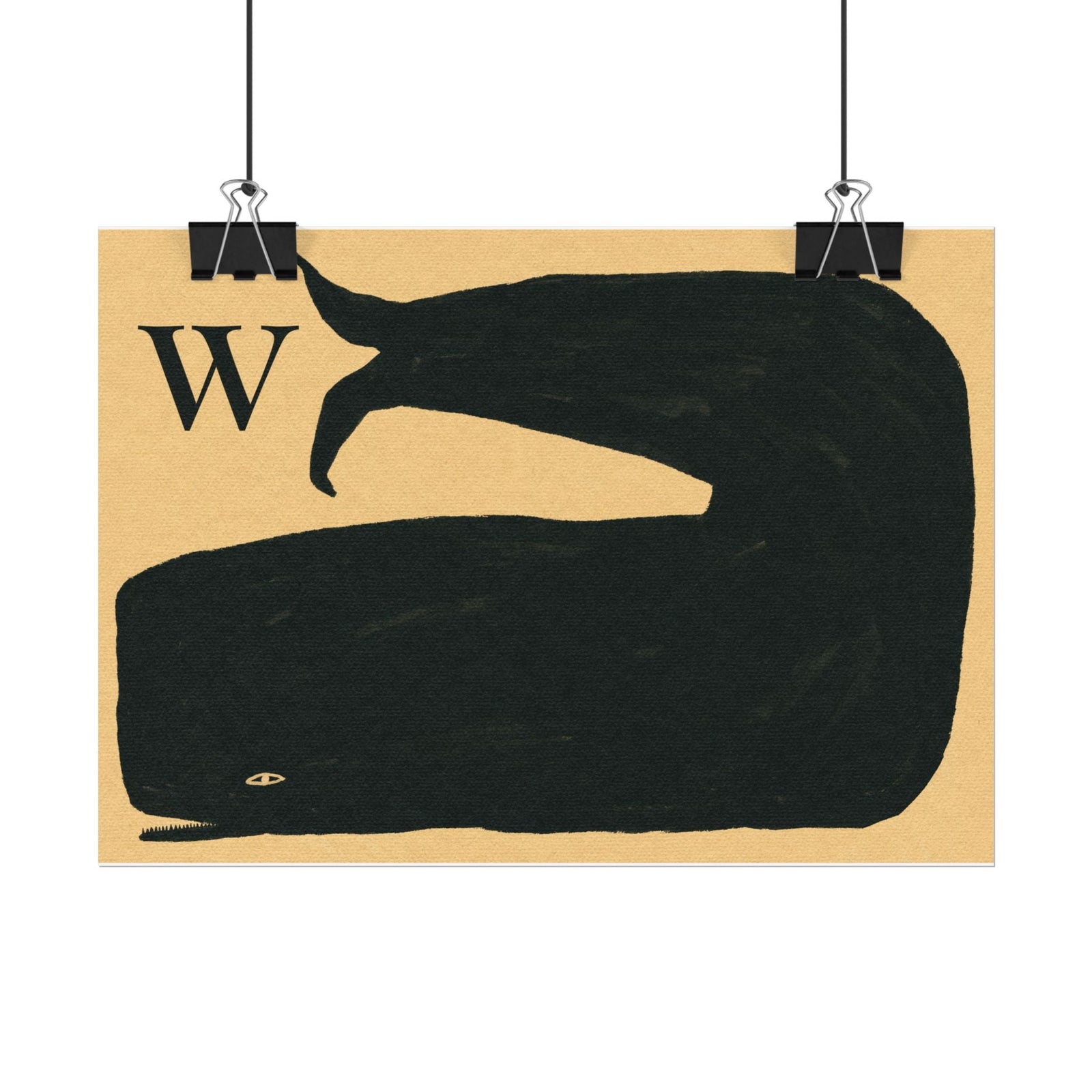 Tabby Booth Fine Art Print • W for Whale
