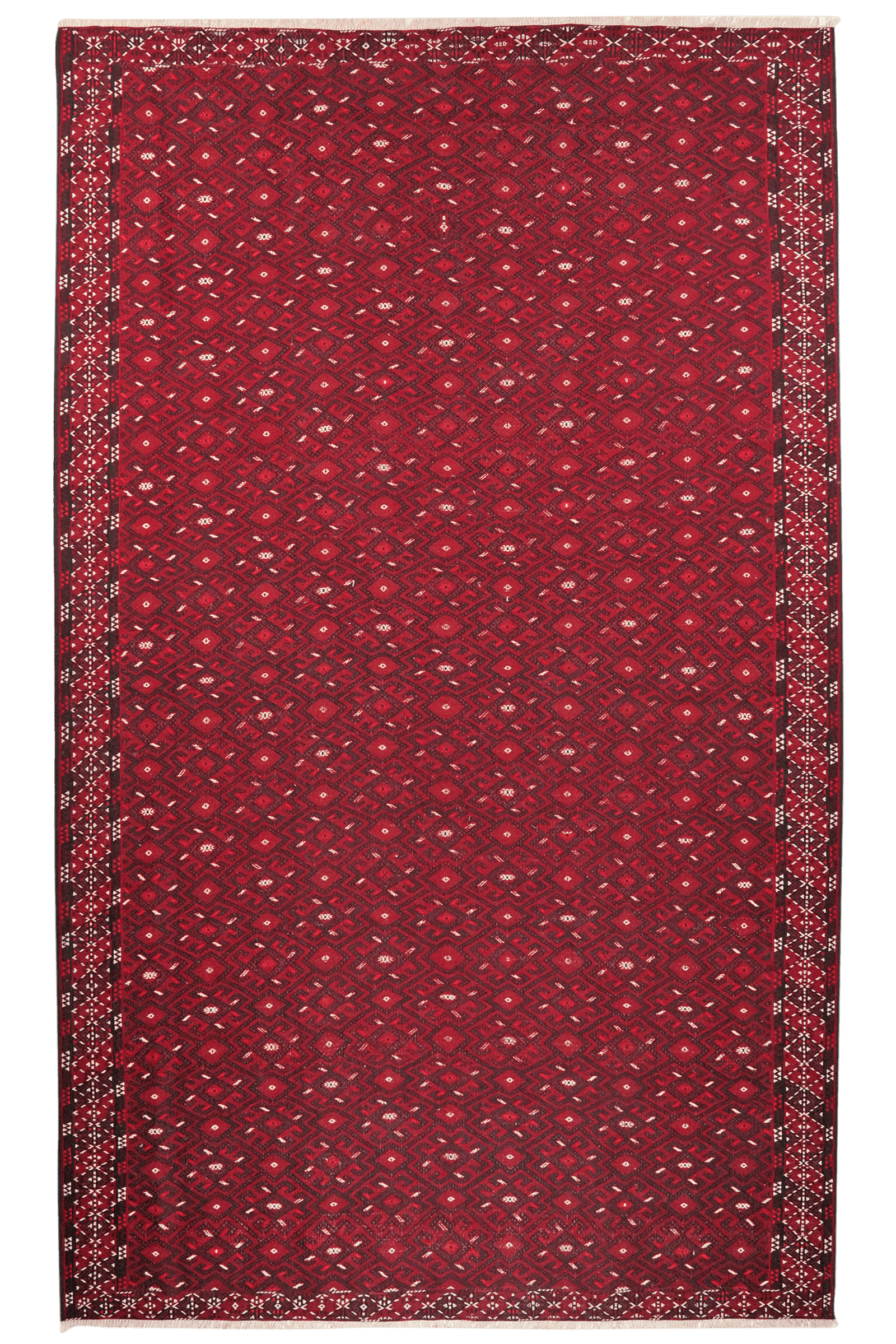 Kelim Turkman — Handmade, 221x367 cm, Multicolor, 100% Virgin Wool | Main view