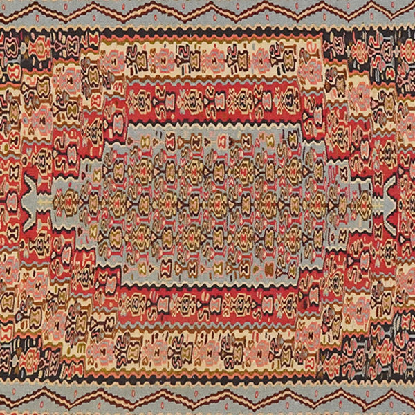 Kelim Senneh — Handmade, 113x202 cm, Multicolor, 100% Virgin Wool | View 4