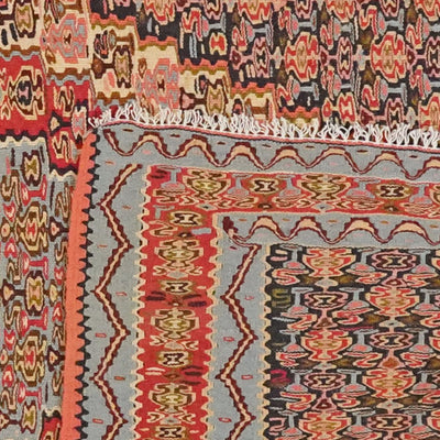 Kelim Senneh — Handmade, 113x202 cm, Multicolor, 100% Virgin Wool | View 6