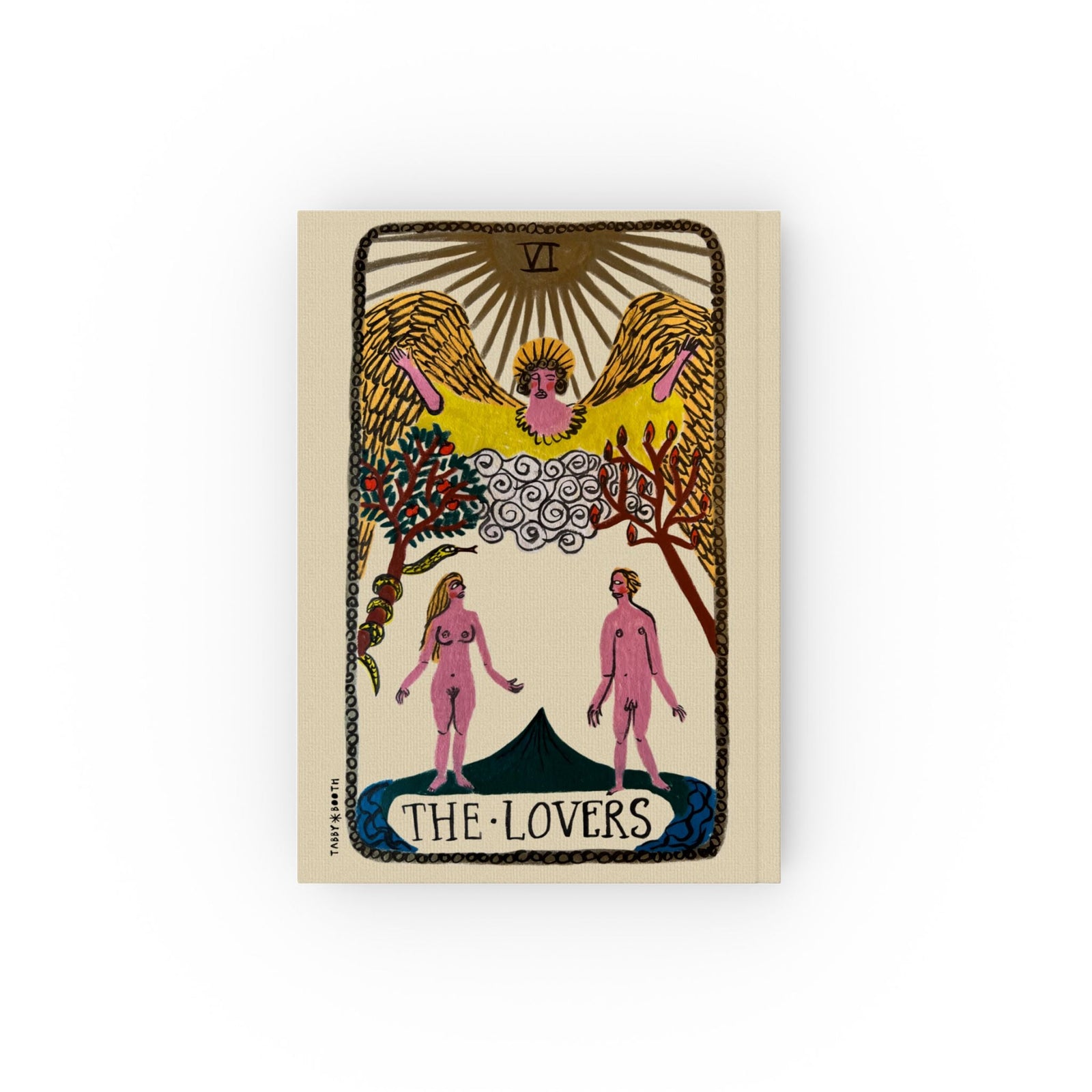 Tabby Booth 'The Lovers' Hardback Tarot Notebook