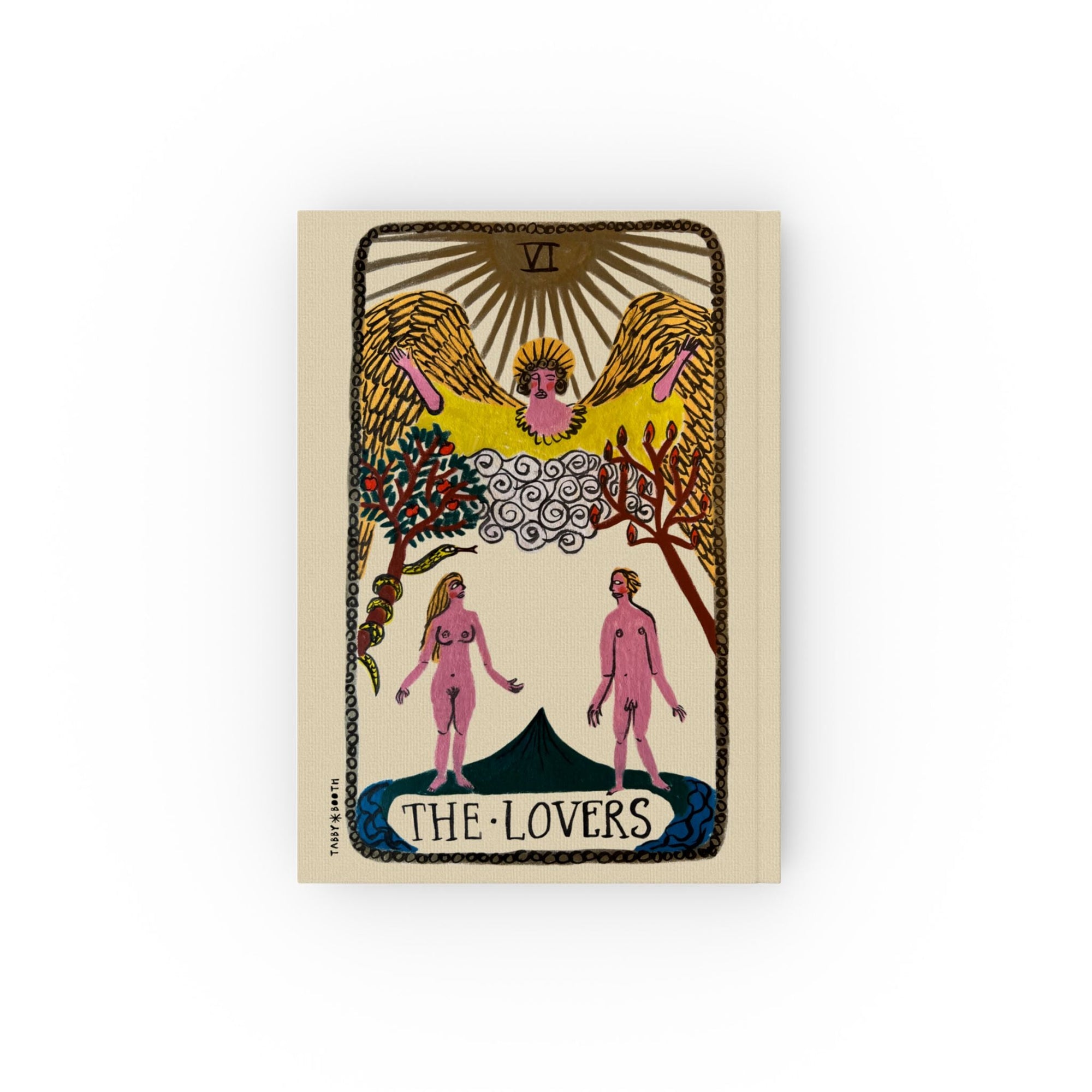Tabby Booth 'The Lovers' Hardback Tarot Notebook